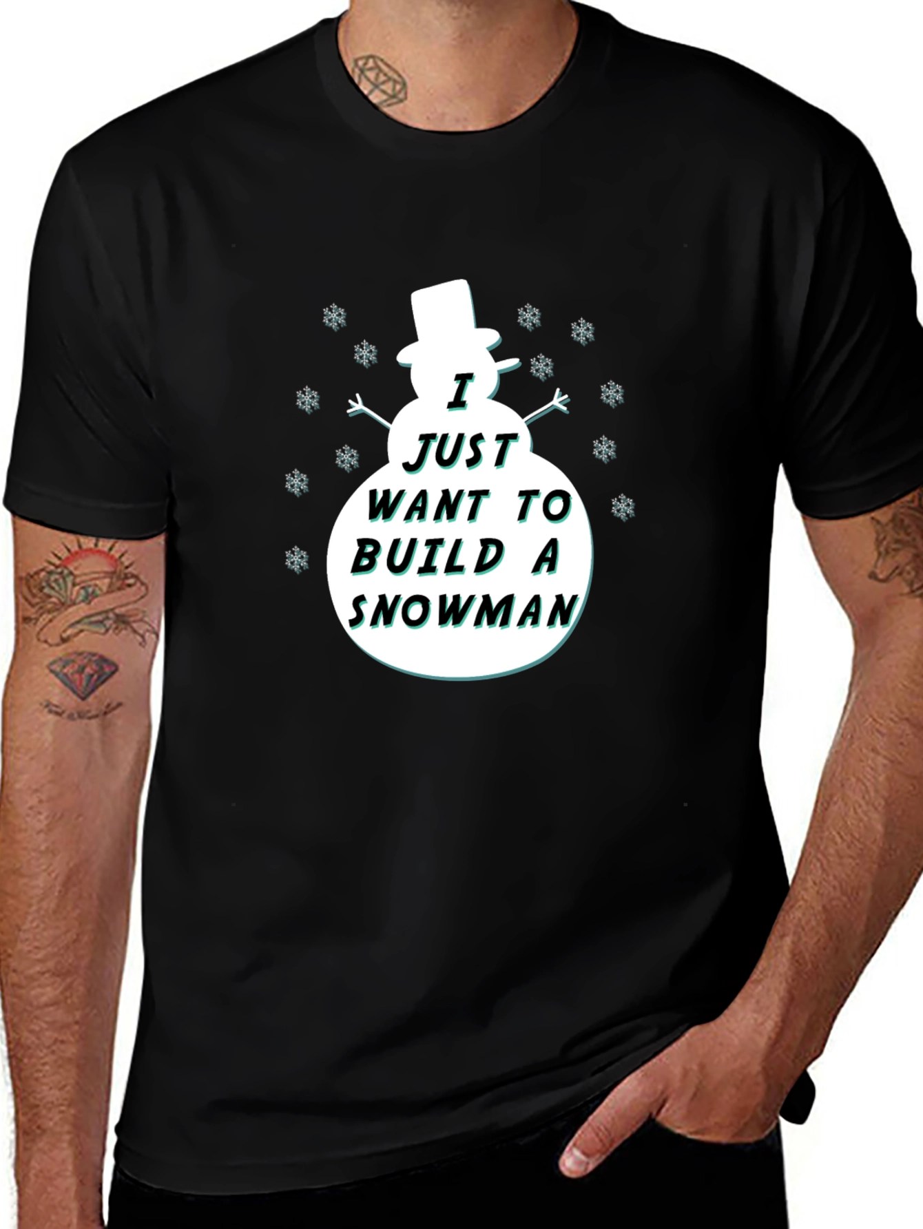 Snowman Graphic T-Shirt