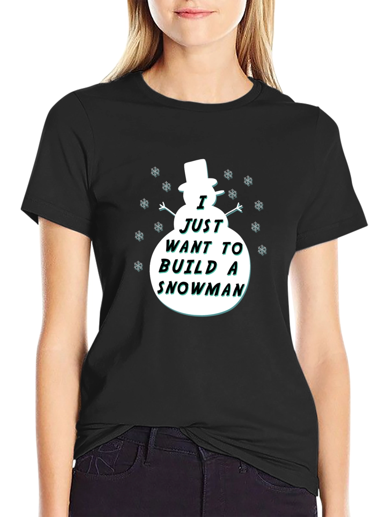 Snowman Graphic T-Shirt