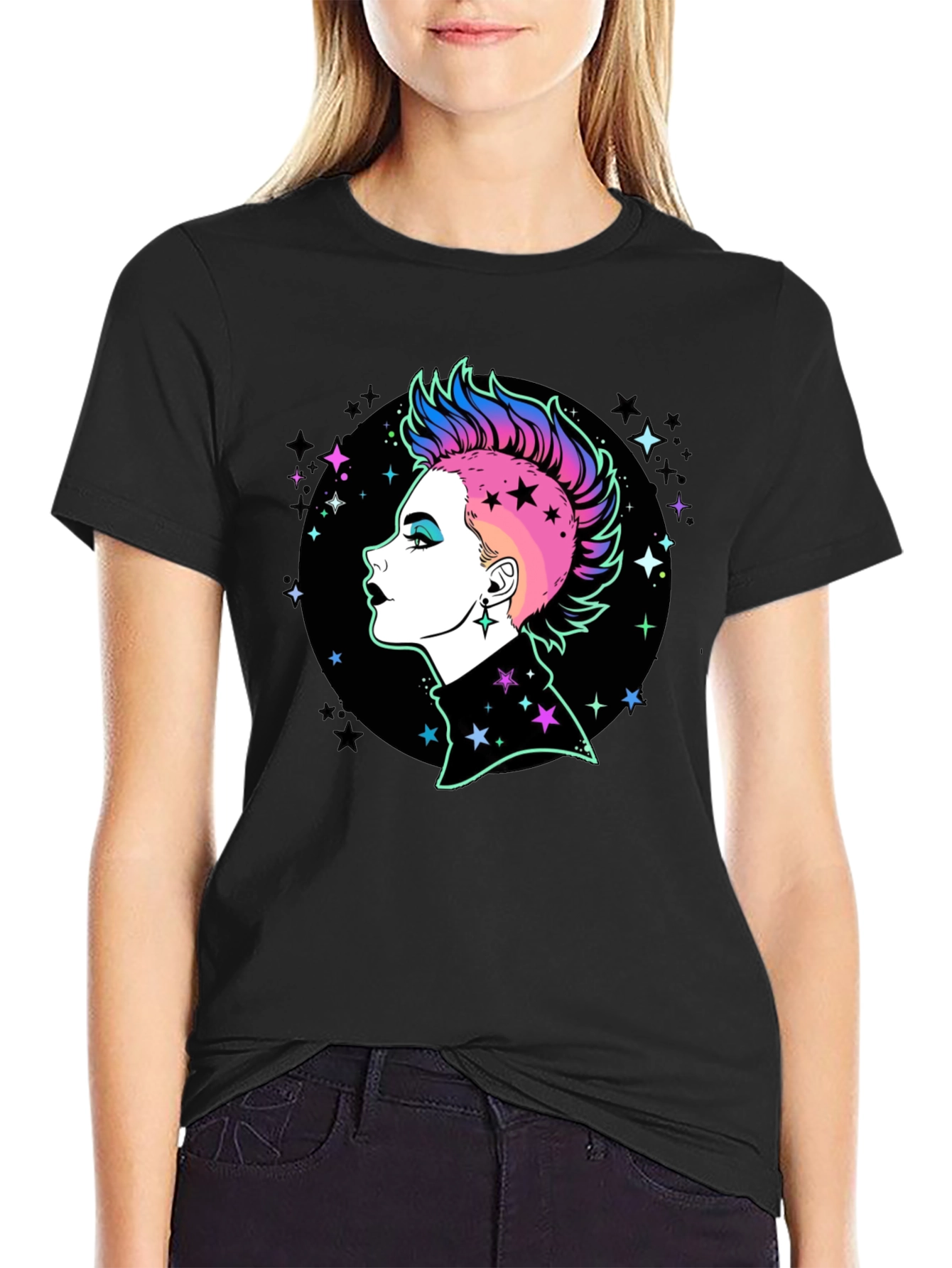 Punk Rock Star Graphic T-Shirt - Bold Style!