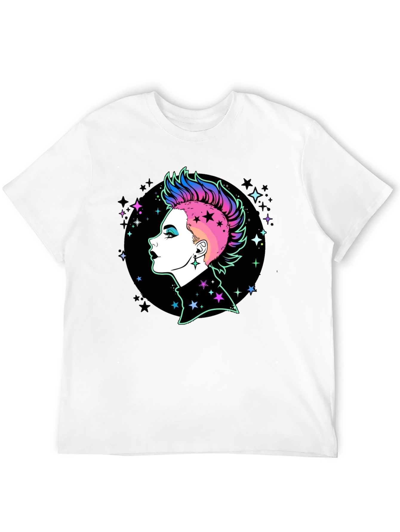 Punk Rock Star Graphic T-Shirt - Bold Style!