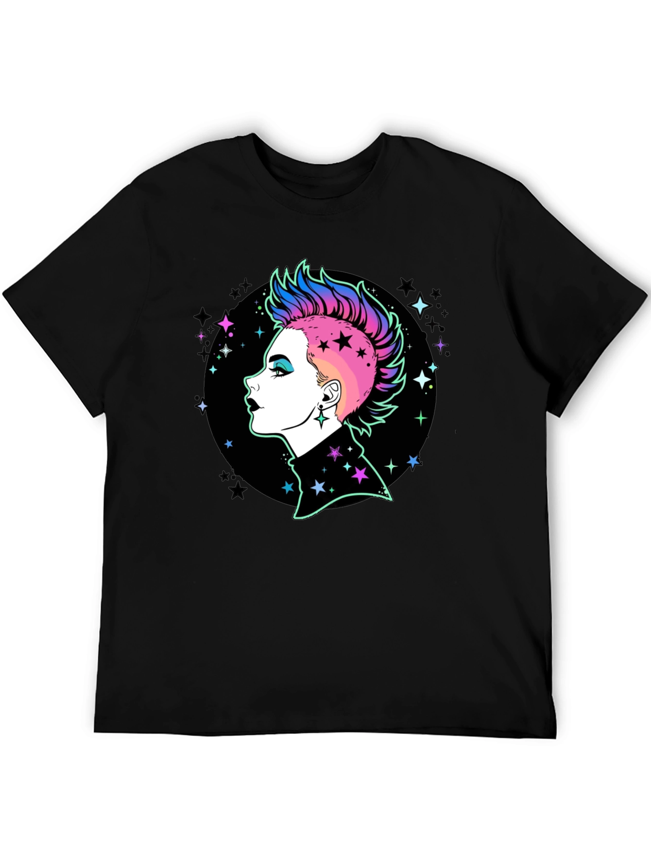 Punk Rock Star Graphic T-Shirt - Bold Style!