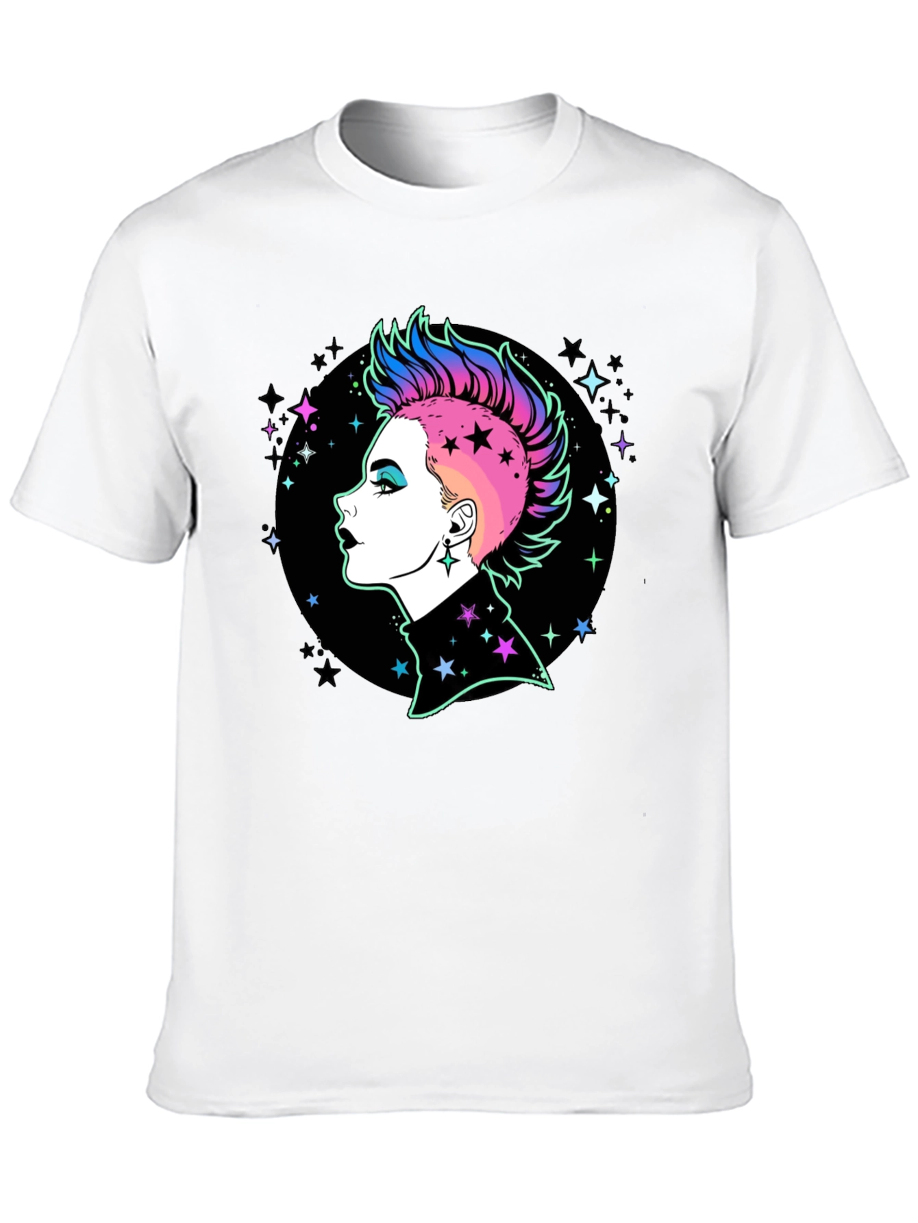 Punk Rock Star Graphic T-Shirt - Bold Style!