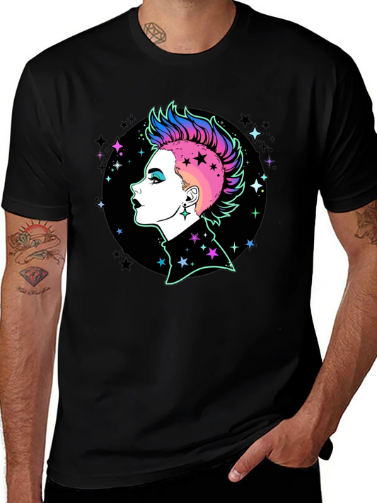 Punk Rock Star Graphic T-Shirt - Bold Style!