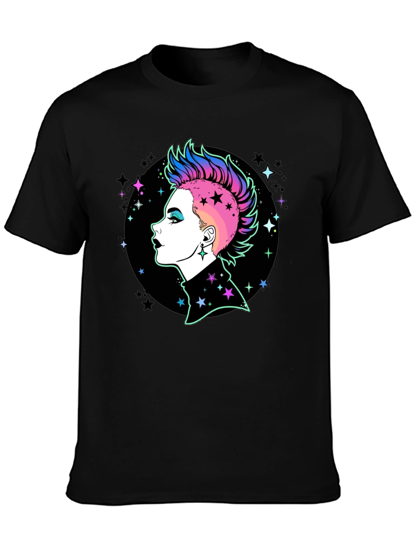 Punk Rock Star Graphic T-Shirt - Bold Style!