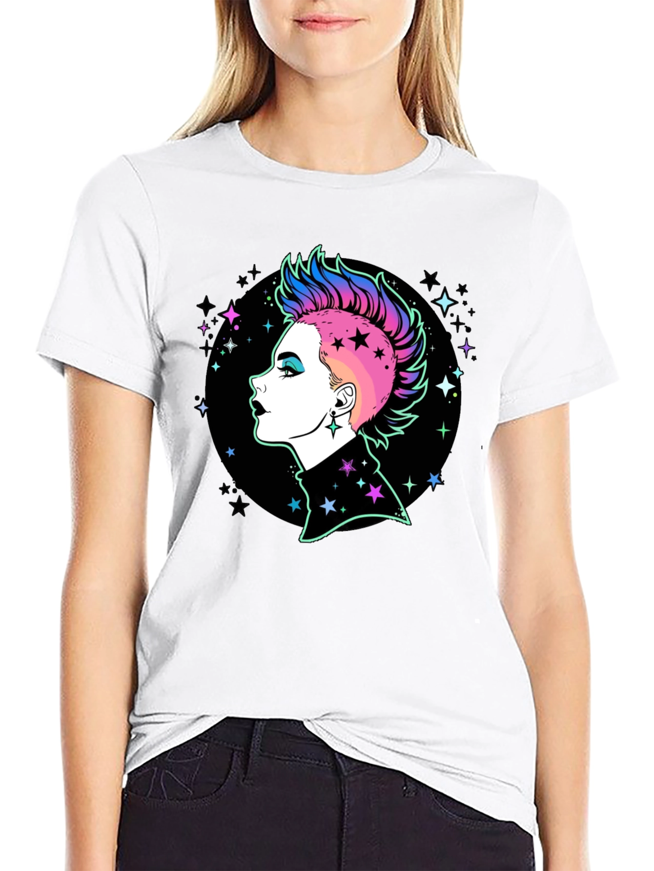 Punk Rock Star Graphic T-Shirt - Bold Style!