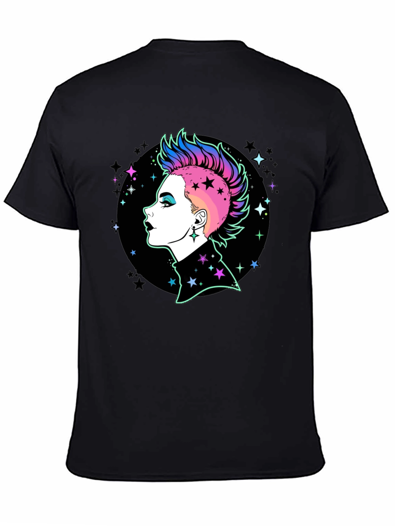Punk Rock Star Graphic T-Shirt - Bold Style!
