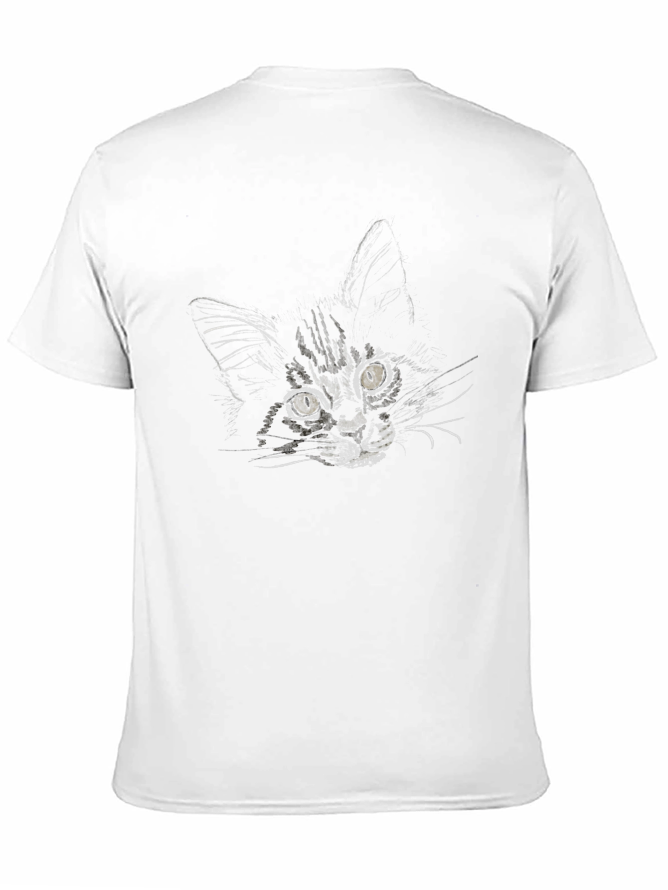 Black Cat Portrait T-Shirt