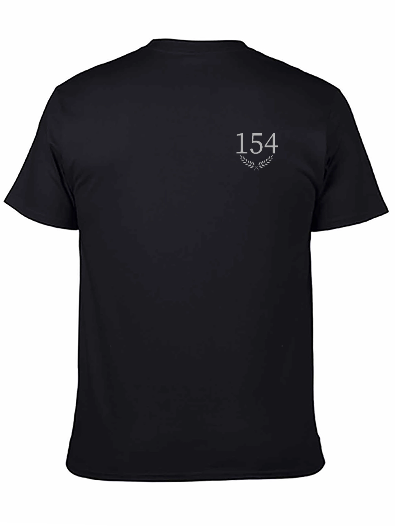 Black T-Shirt with 154 Graphic