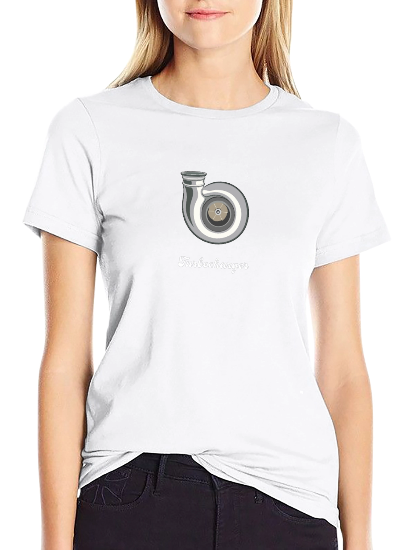 Turbocharger Graphic Tee - Black Cotton Comfort Fit