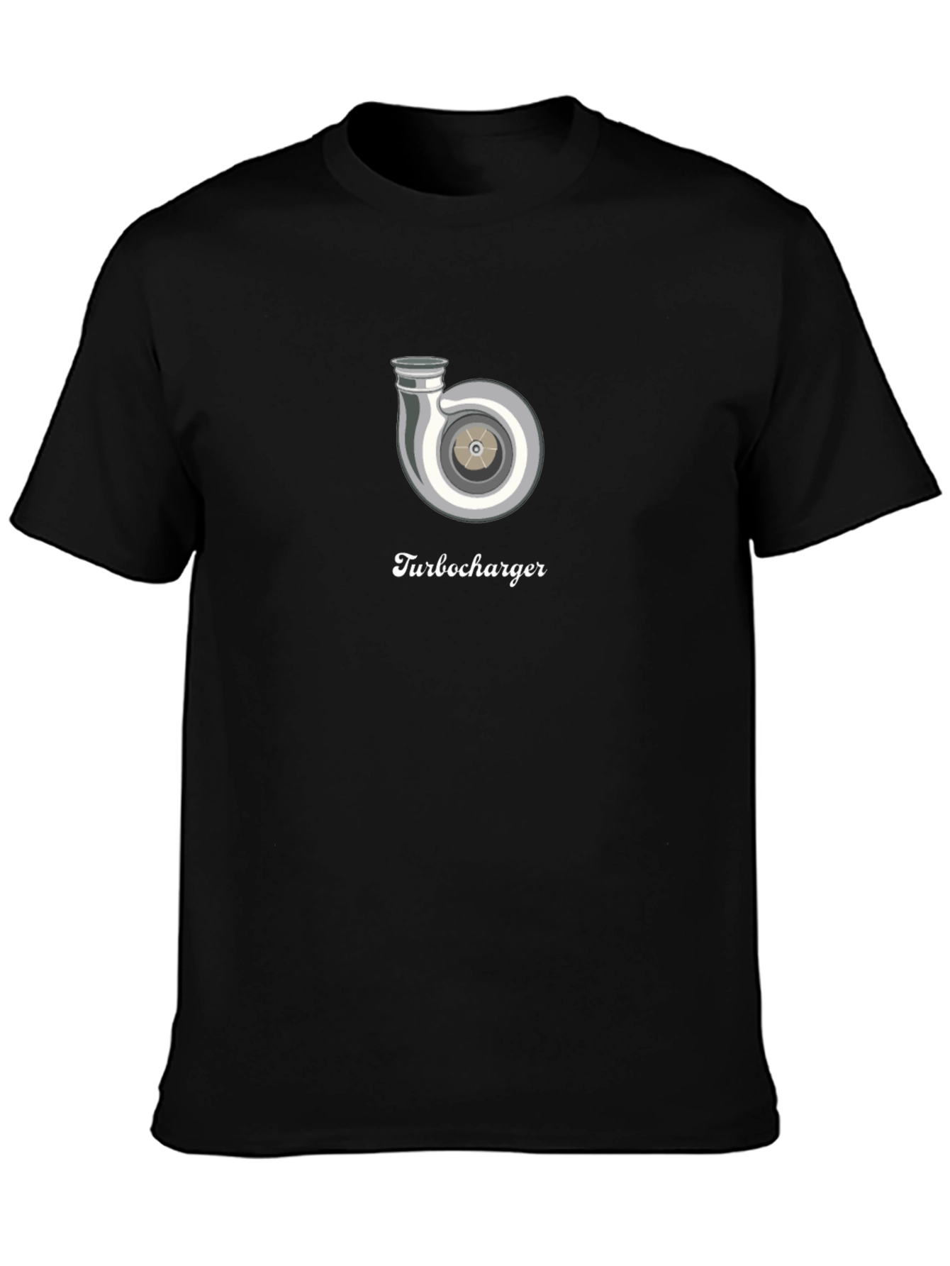 Turbocharger Graphic Tee - Black Cotton Comfort Fit