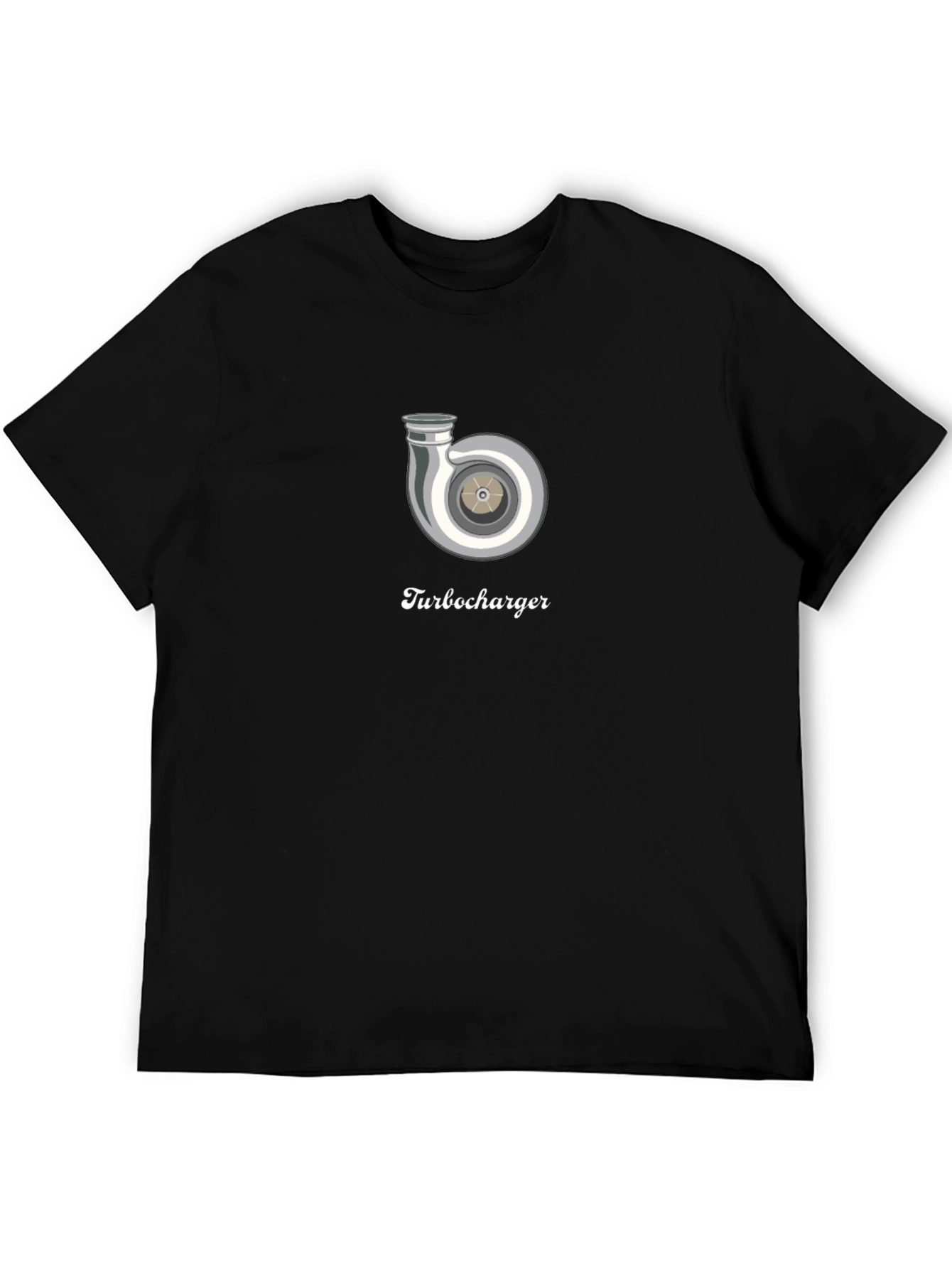 Turbocharger Graphic Tee - Black Cotton Comfort Fit