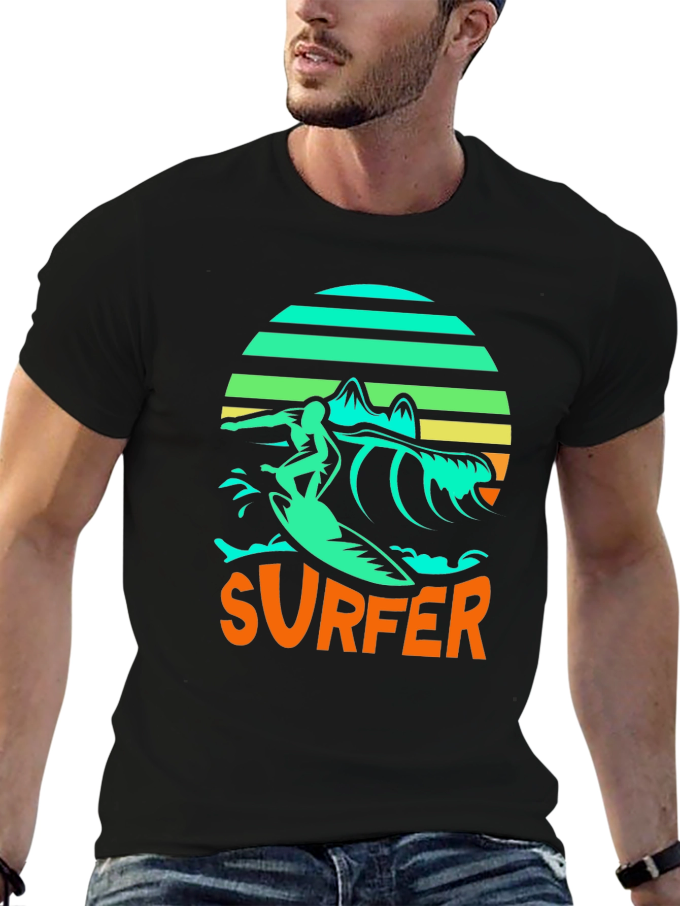 Cool Surfer Graphic T-Shirt
