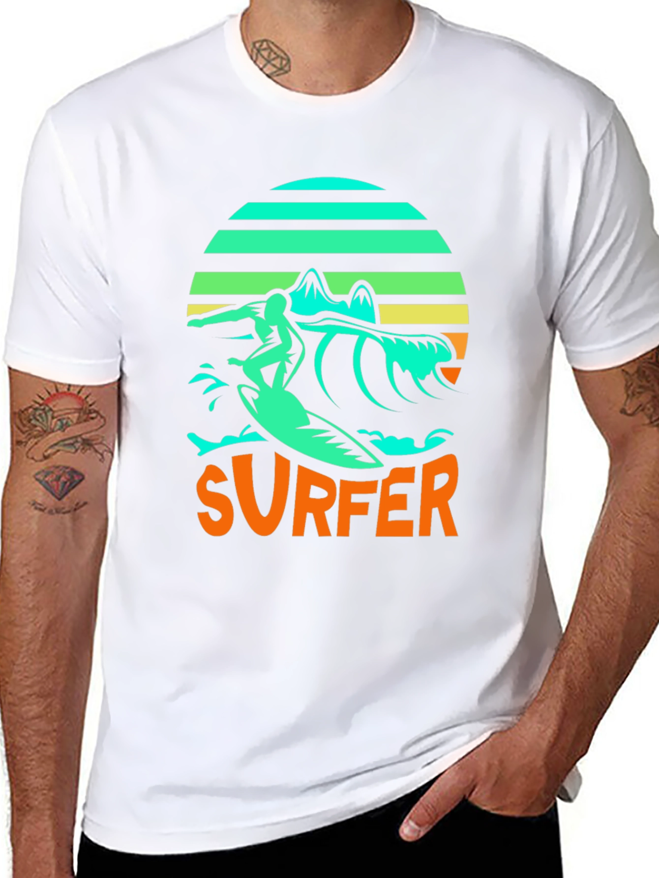 Cool Surfer Graphic T-Shirt