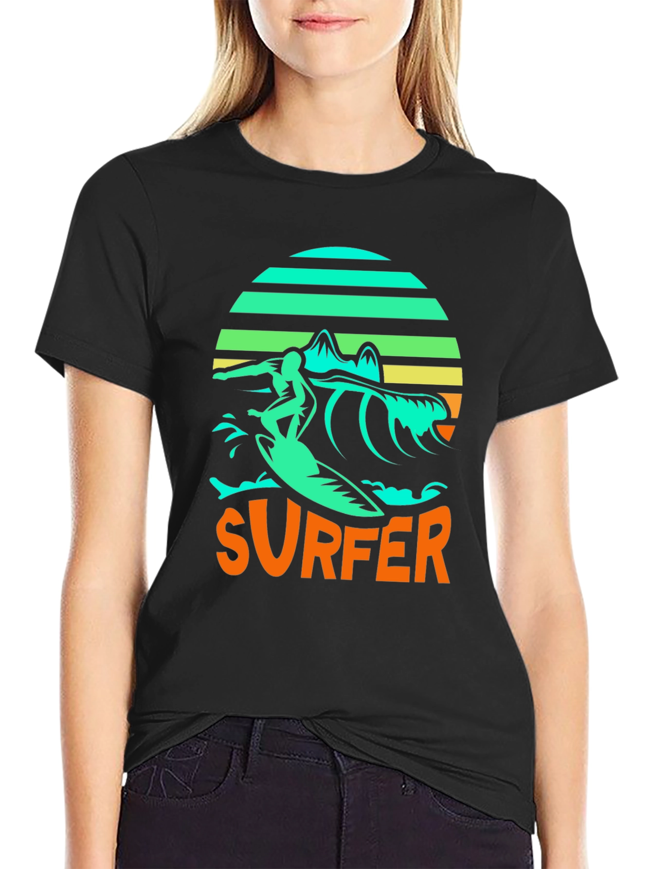 Cool Surfer Graphic T-Shirt