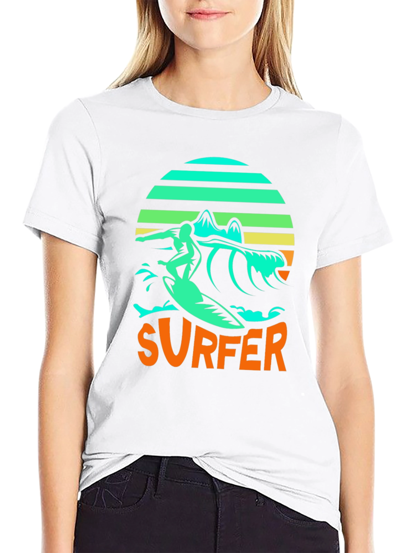 Cool Surfer Graphic T-Shirt