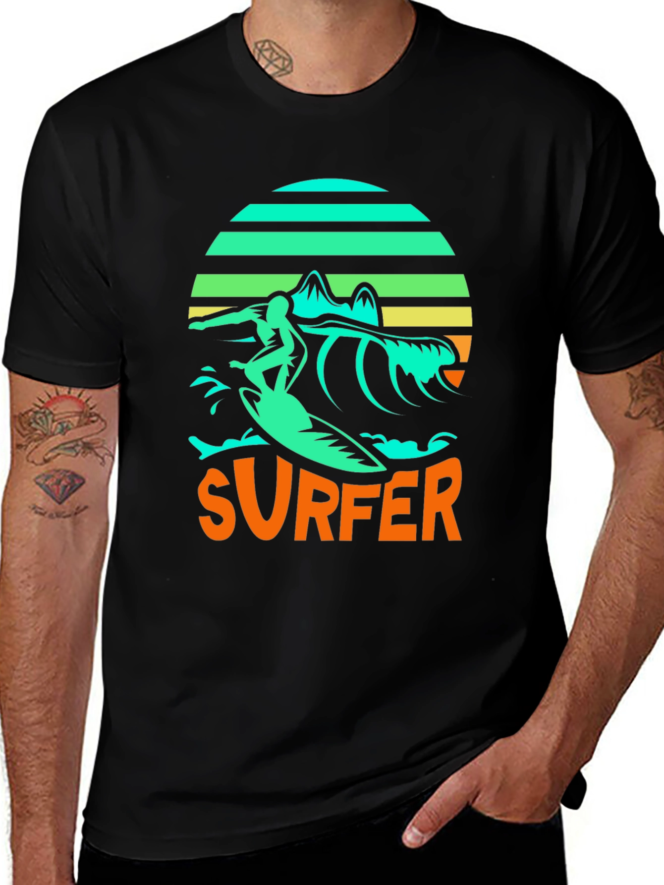 Cool Surfer Graphic T-Shirt
