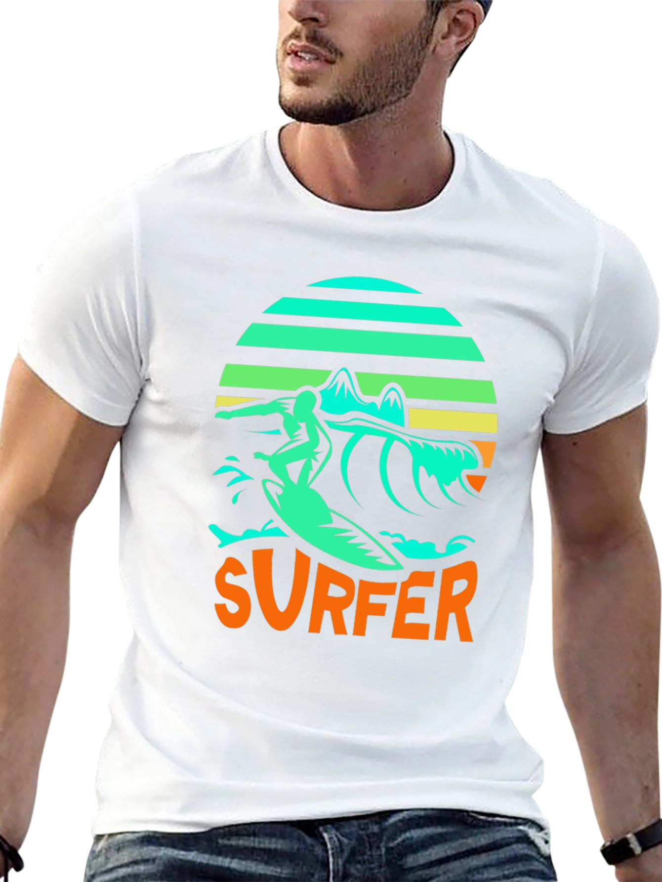 Cool Surfer Graphic T-Shirt