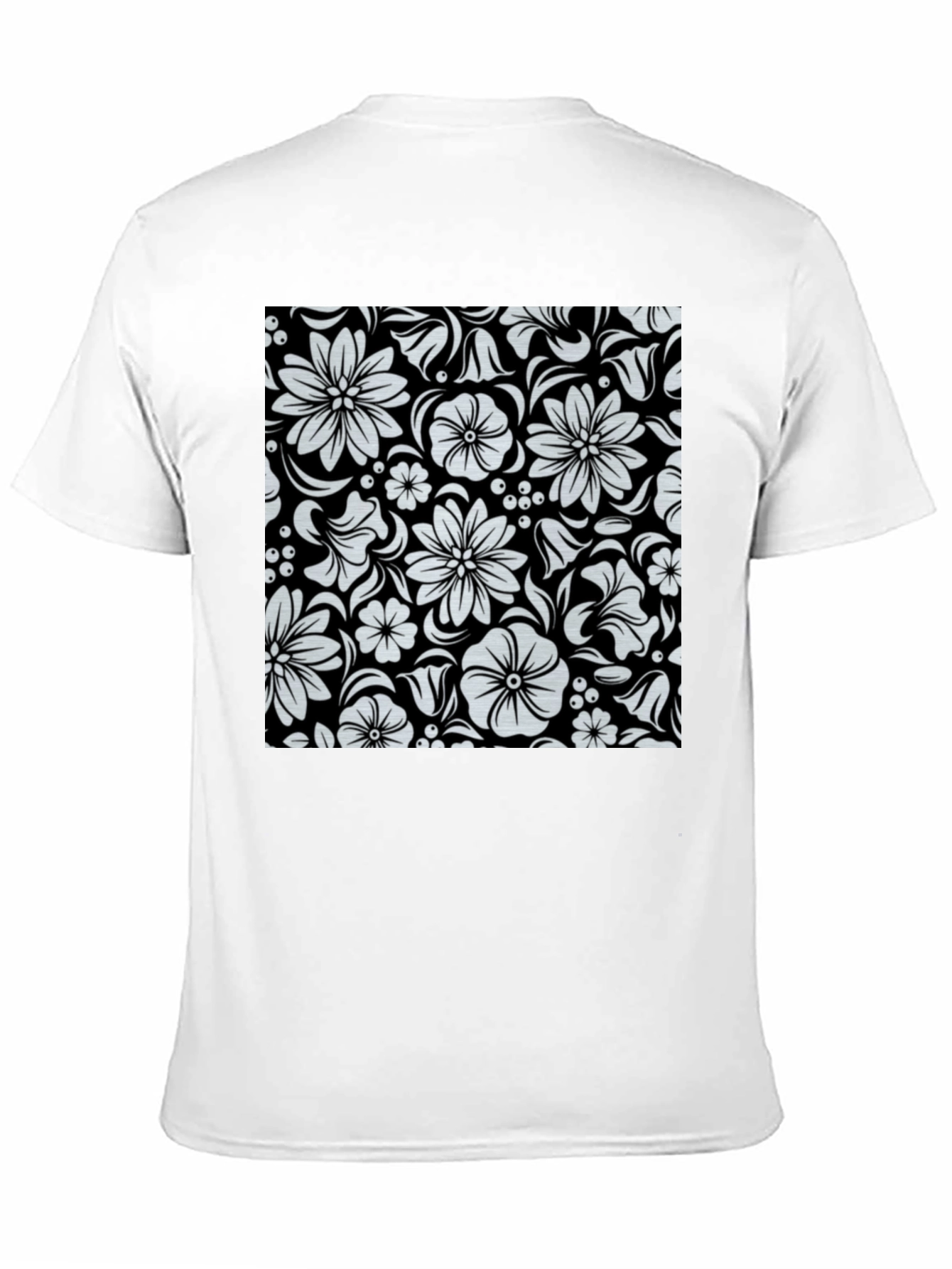 Floral Black T-Shirt
