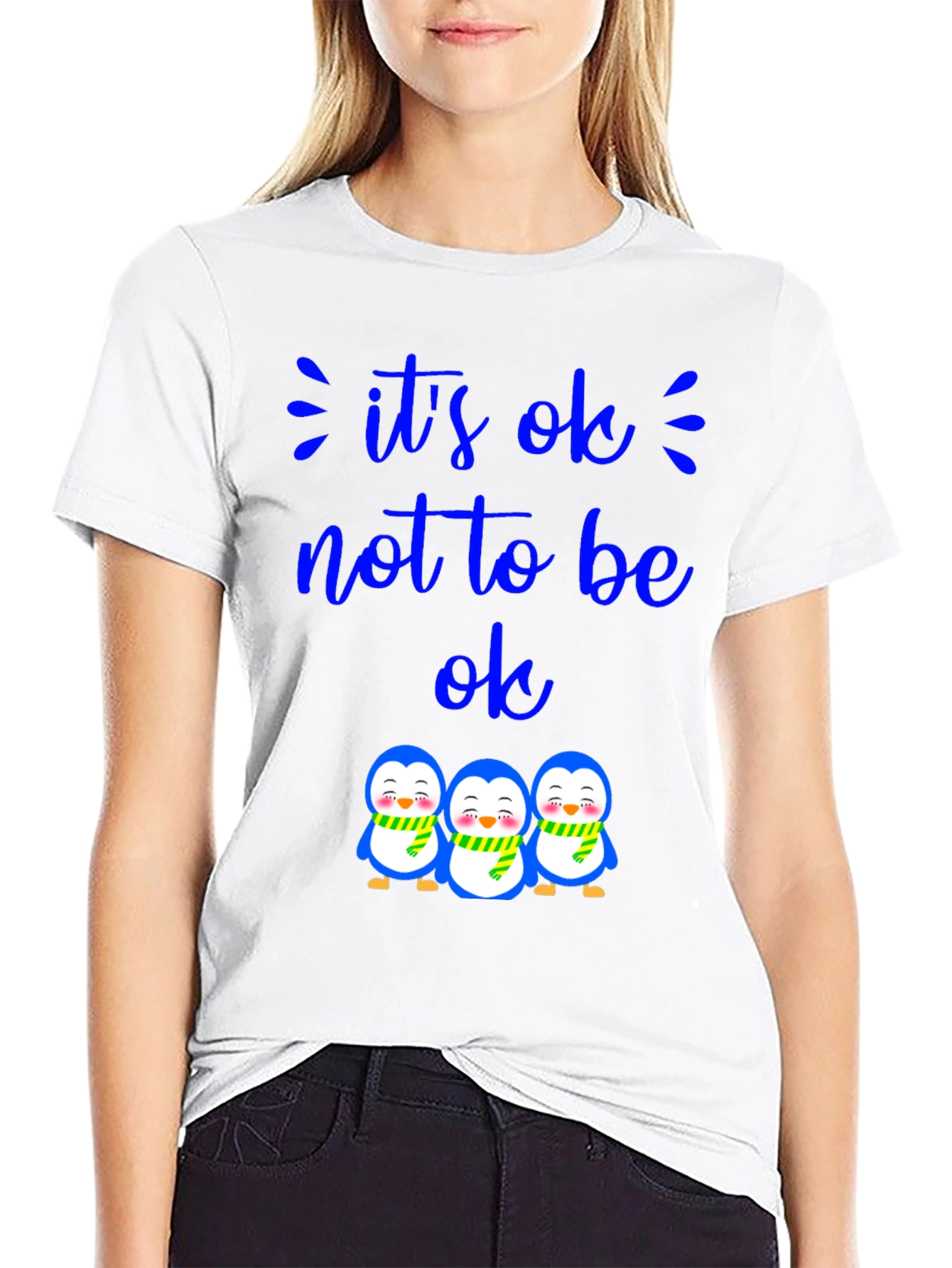 Its OK Penguin Graphic Tee