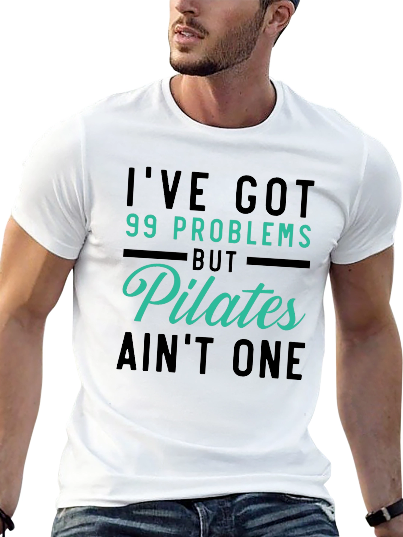 Pilates Lover Graphic T-Shirt - 99 Problems Aint One
