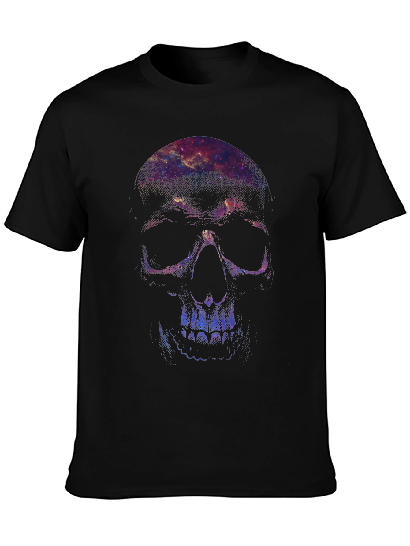 Galaxy Skull Graphic Tee - Mens Black T-Shirt
