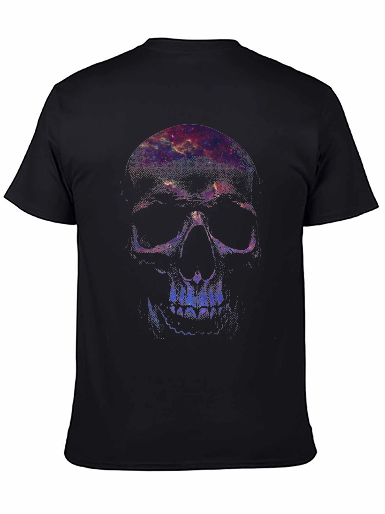 Galaxy Skull Graphic Tee - Mens Black T-Shirt