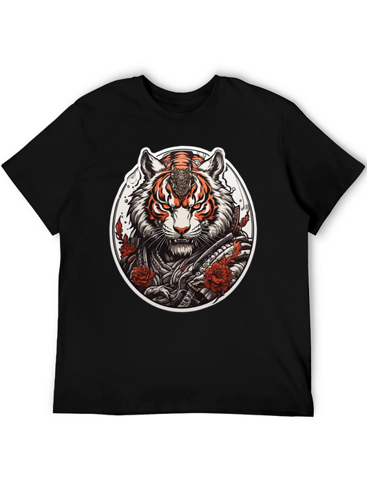 Tiger Samurai Graphic Tee - Urban Streetwear