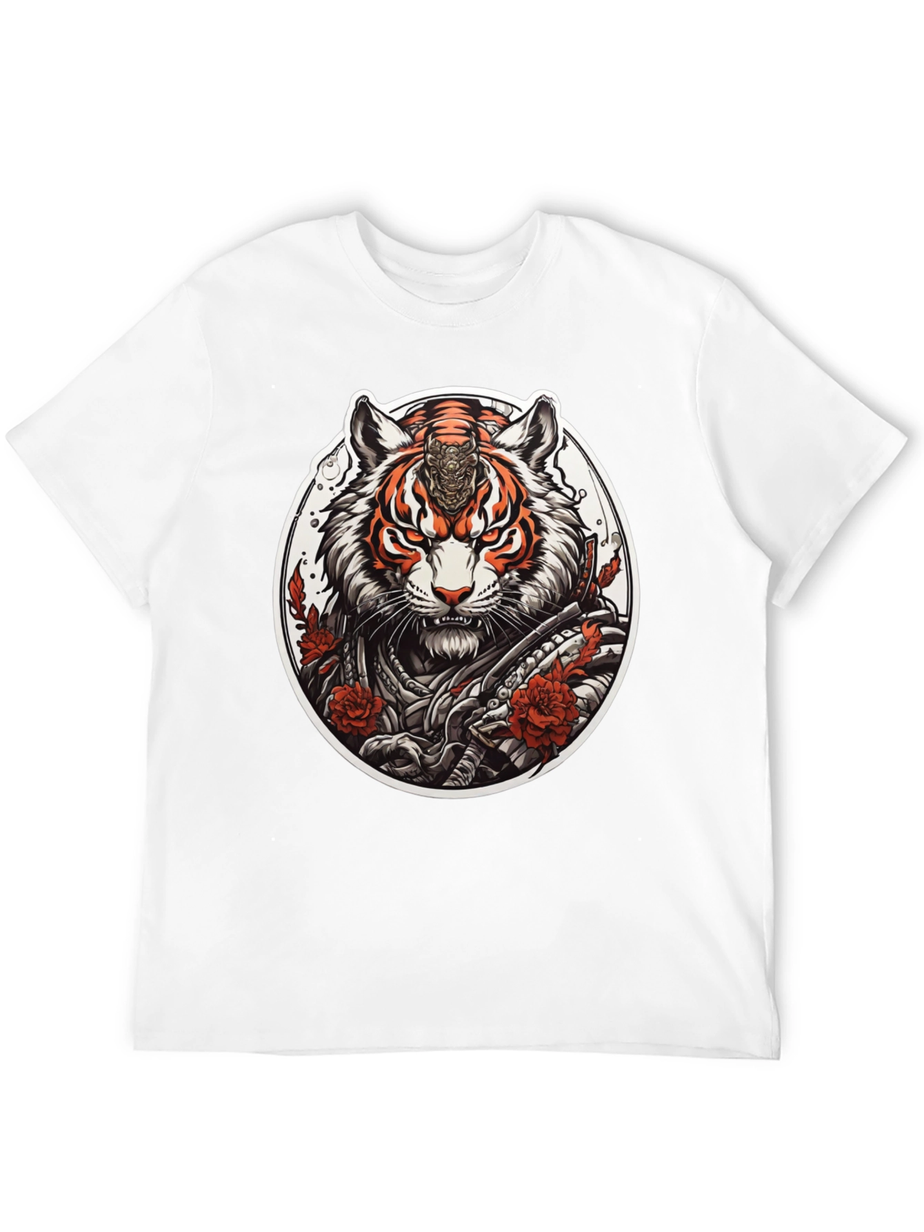 Tiger Samurai Graphic Tee - Urban Streetwear