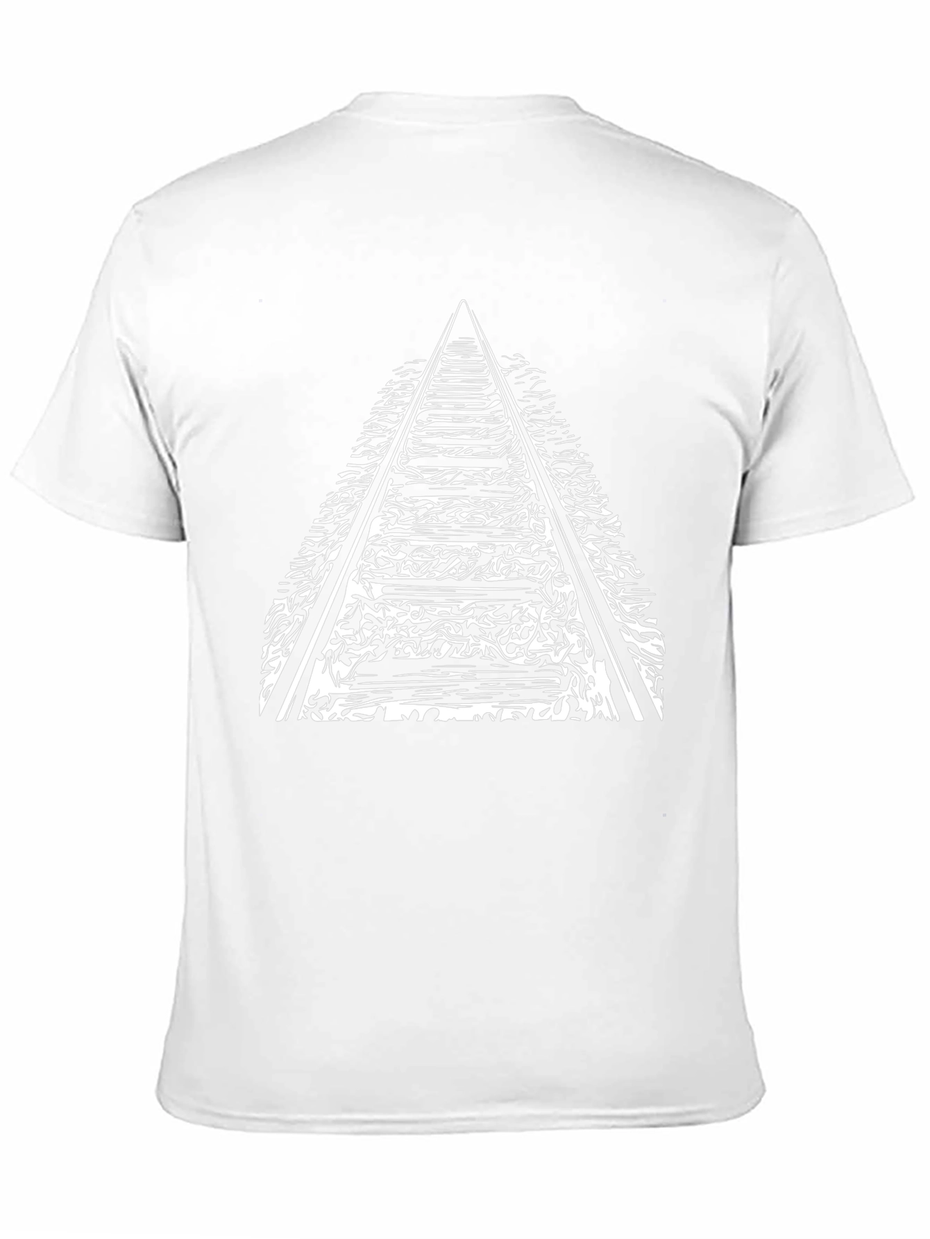 Railroad Track Graphic T-Shirt - Black