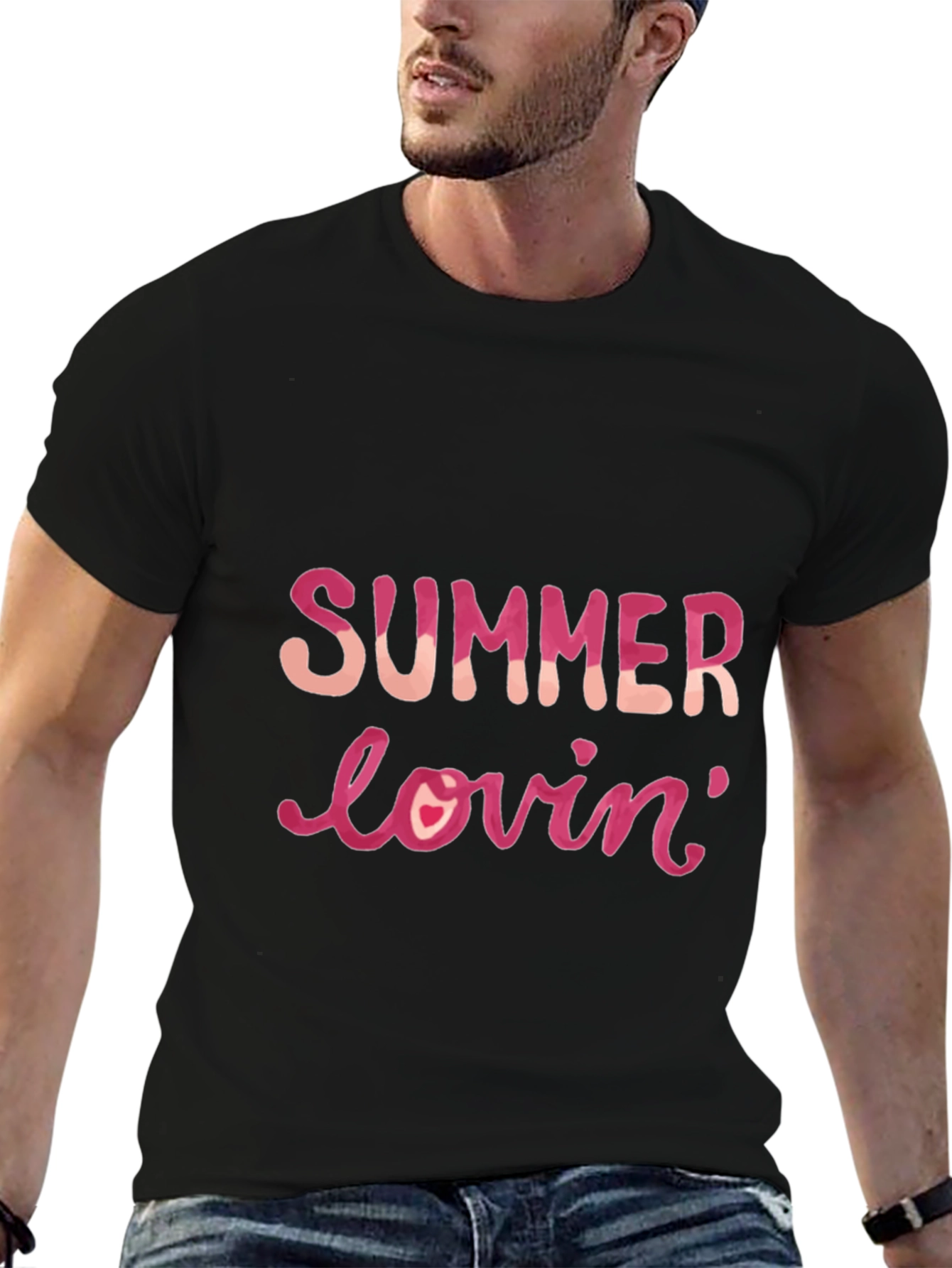 Summer Lovin Black Graphic Tee