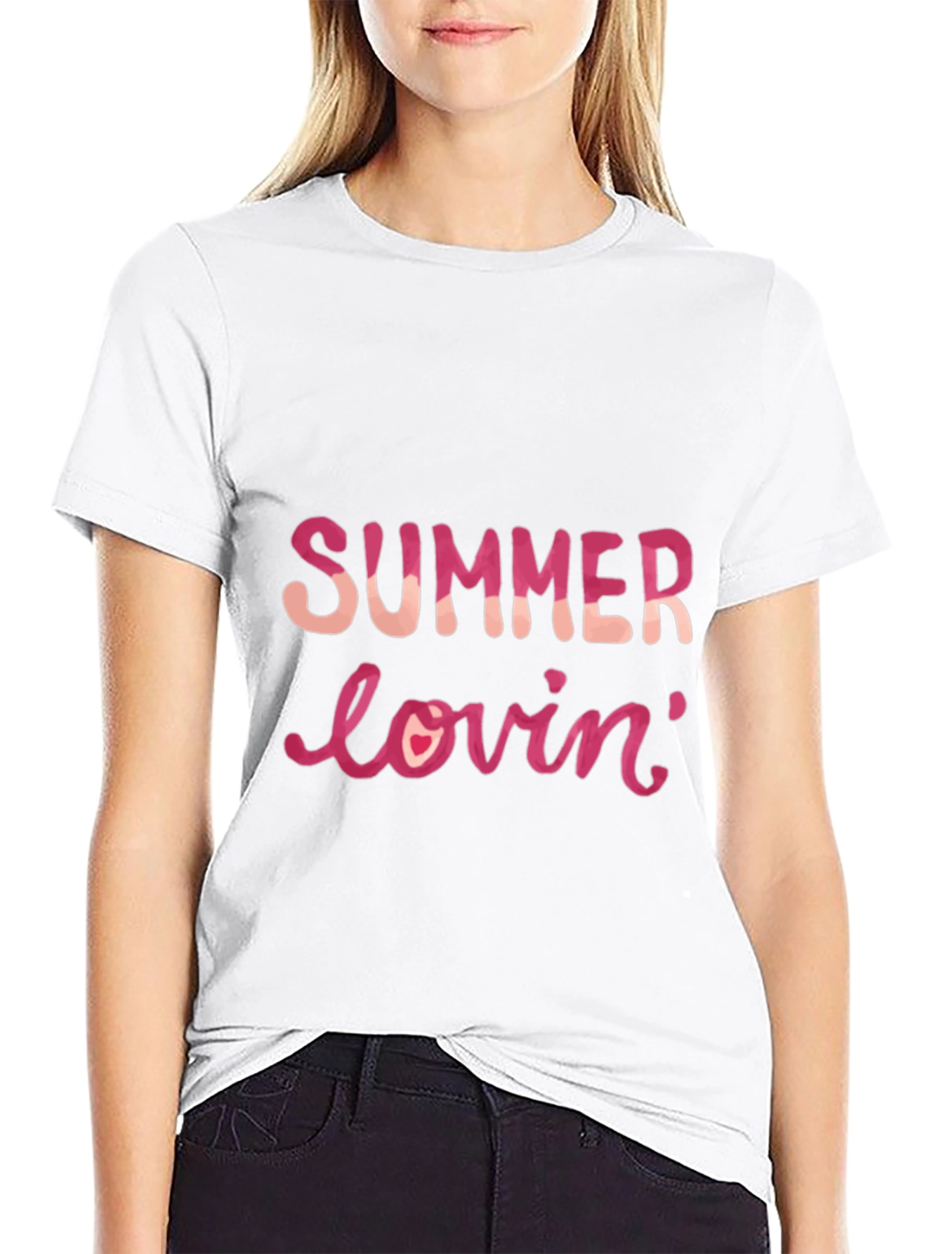Summer Lovin Black Graphic Tee