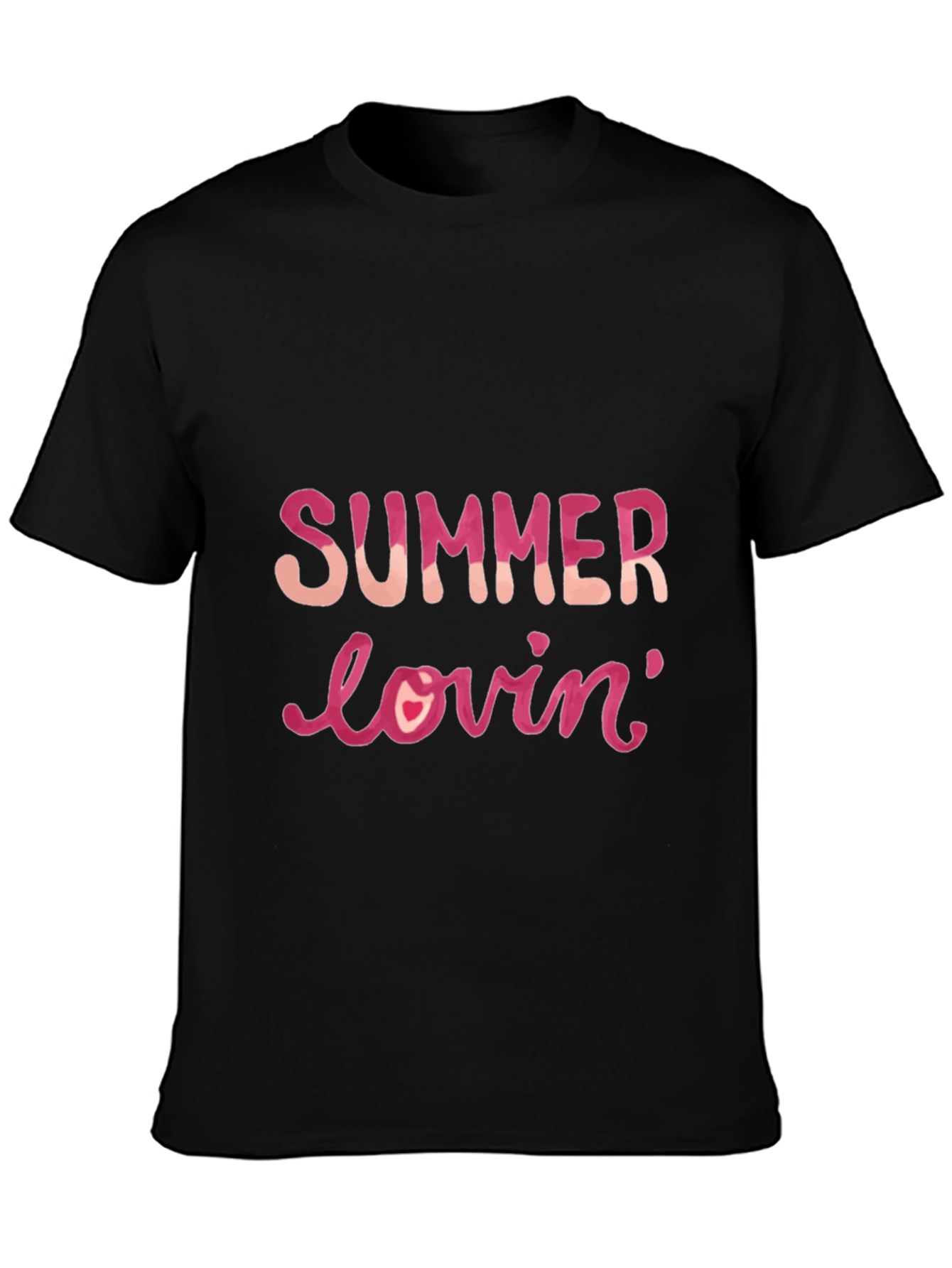 Summer Lovin Black Graphic Tee