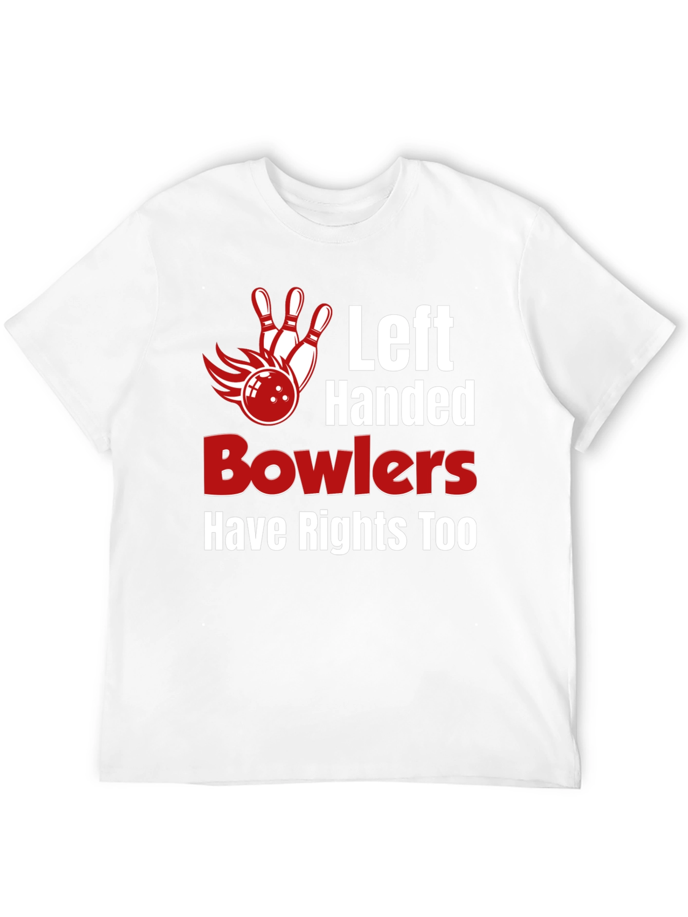 Left Handed Bowlers T-Shirt - Funny Bowling Tee