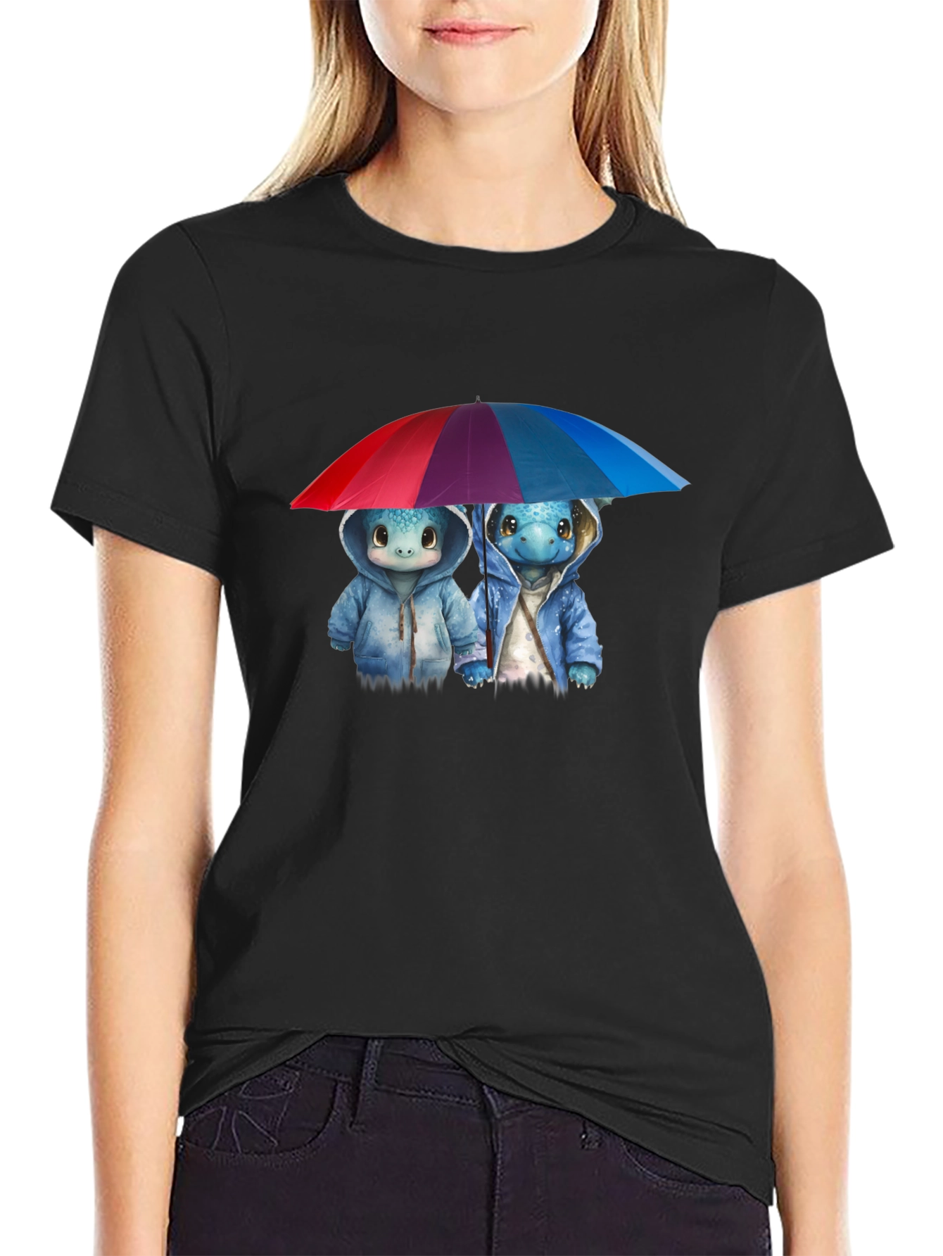 Cute Turtle Umbrella T-Shirt