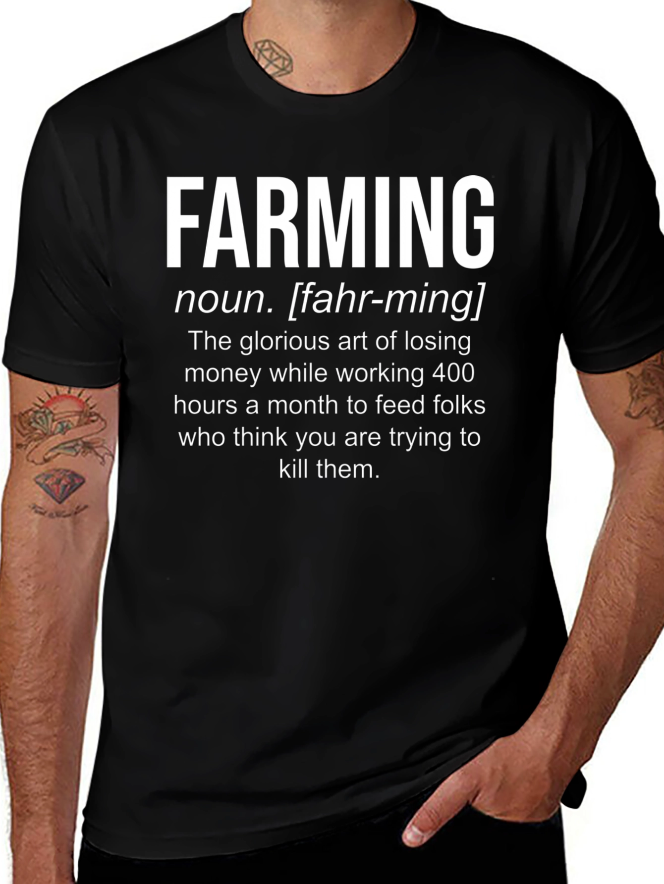 Farming Definition T-Shirt - Humorous Farmer Tee