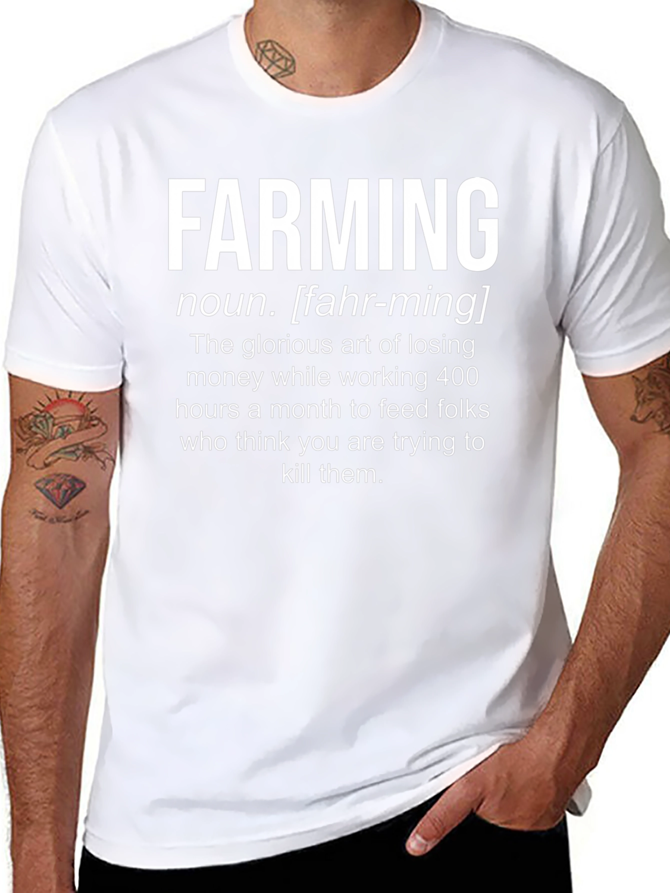 Farming Definition T-Shirt - Humorous Farmer Tee