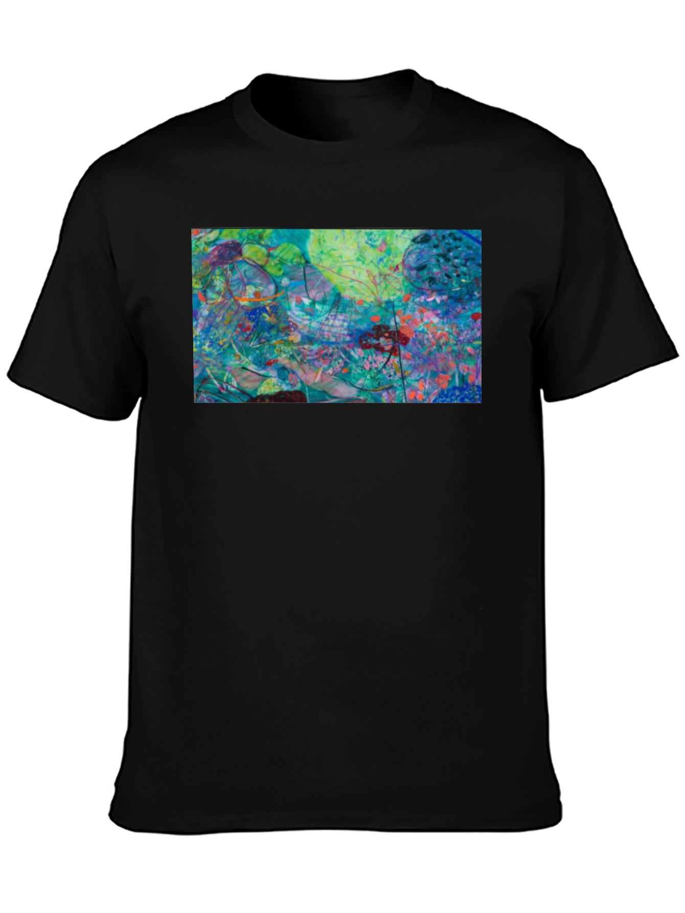 Abstract Art Graphic Tee - Modern Casual Style
