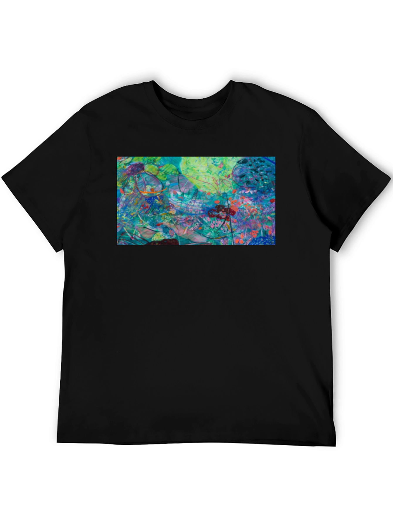 Abstract Art Graphic Tee - Modern Casual Style