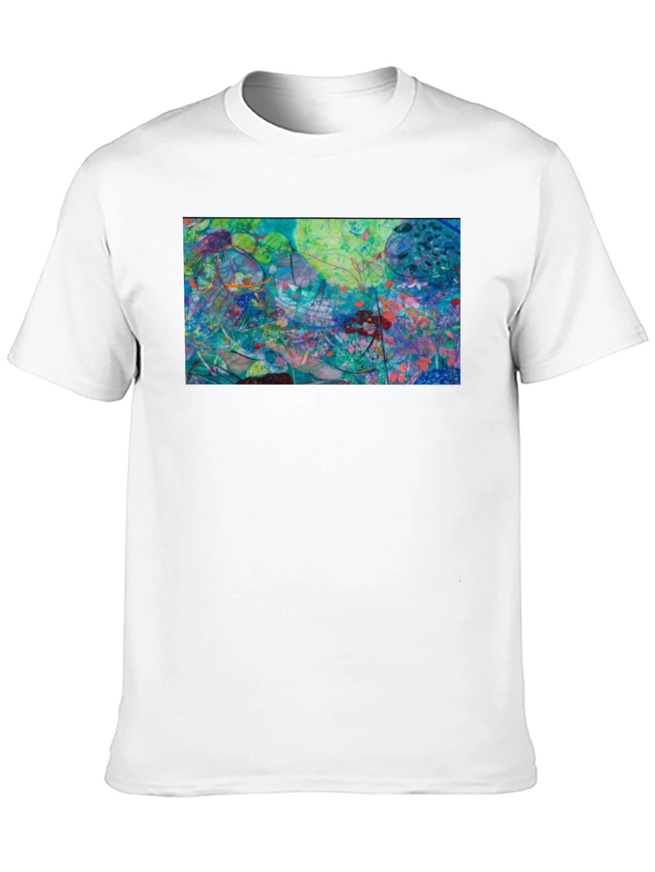 Abstract Art Graphic Tee - Modern Casual Style
