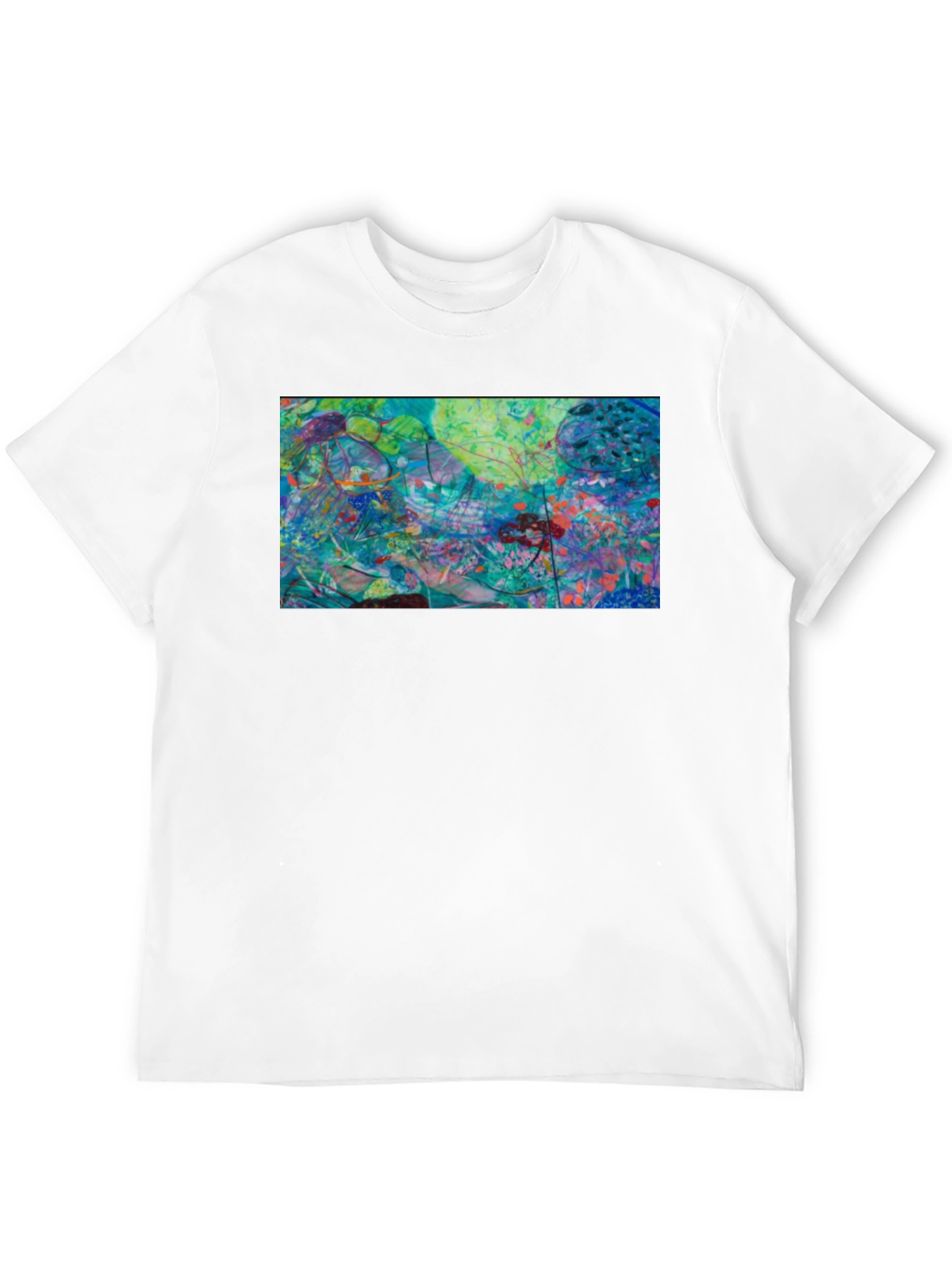 Abstract Art Graphic Tee - Modern Casual Style
