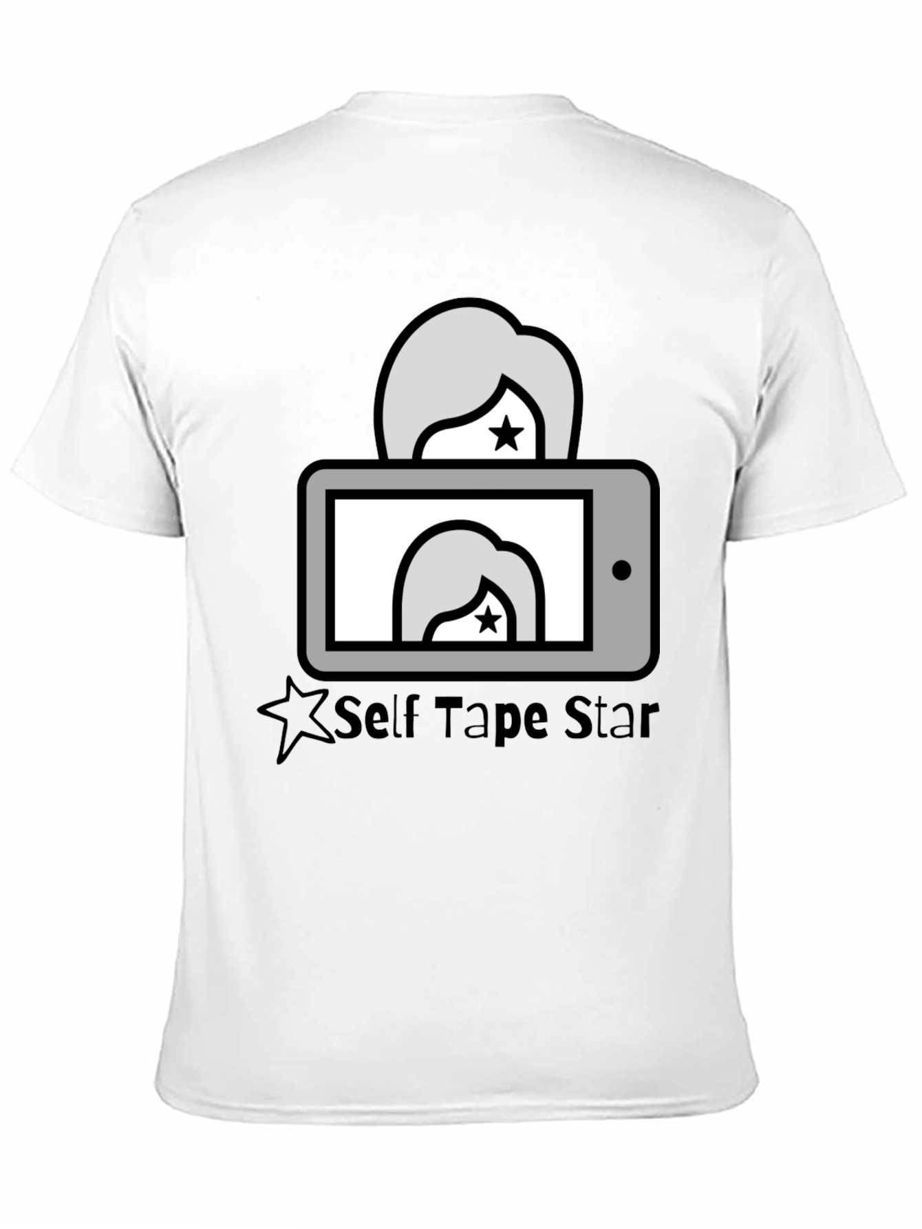 Self Tape Star Black Graphic Tee