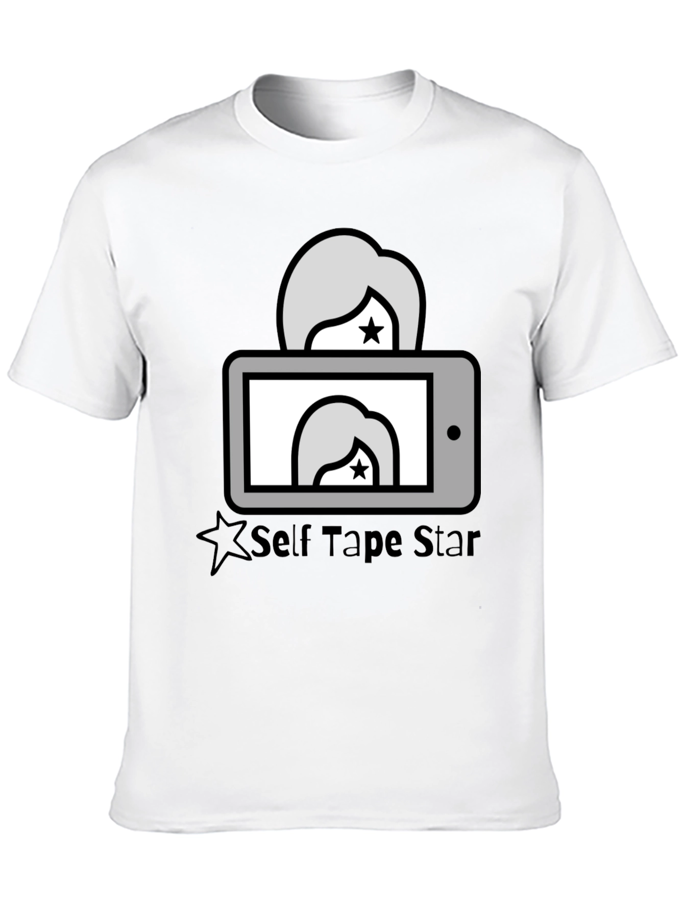 Self Tape Star Black Graphic Tee