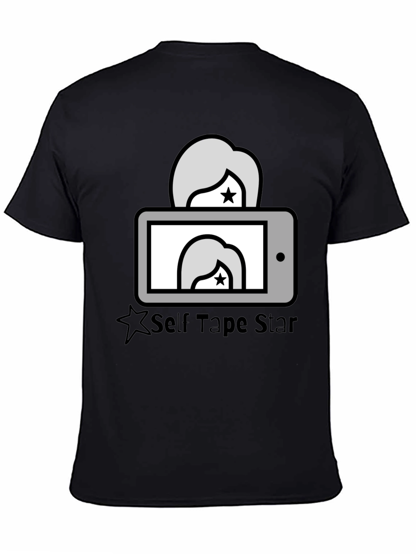 Self Tape Star Black Graphic Tee