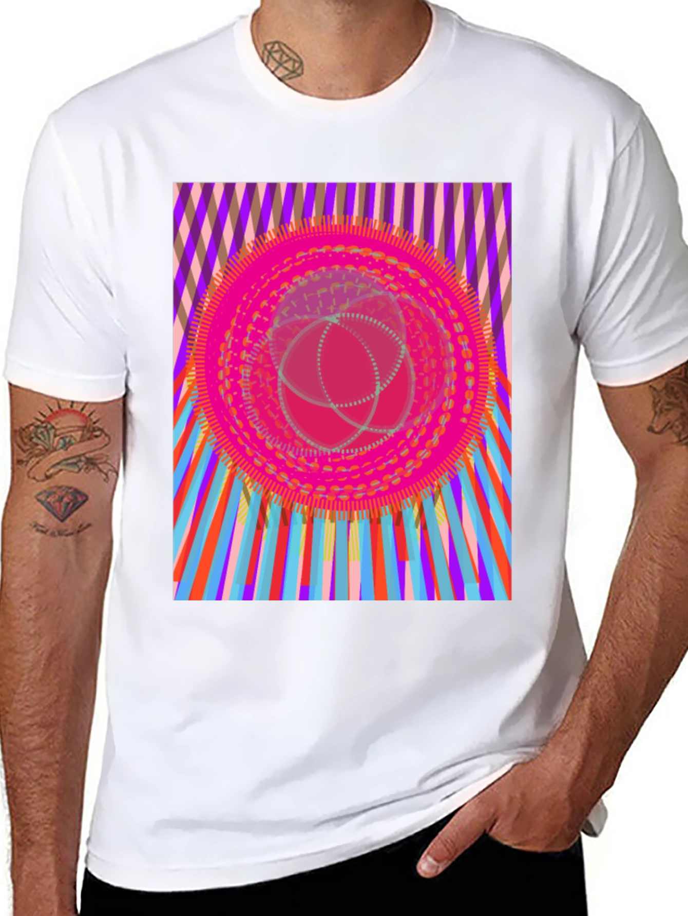 Psychedelic Graphic Print T-Shirt