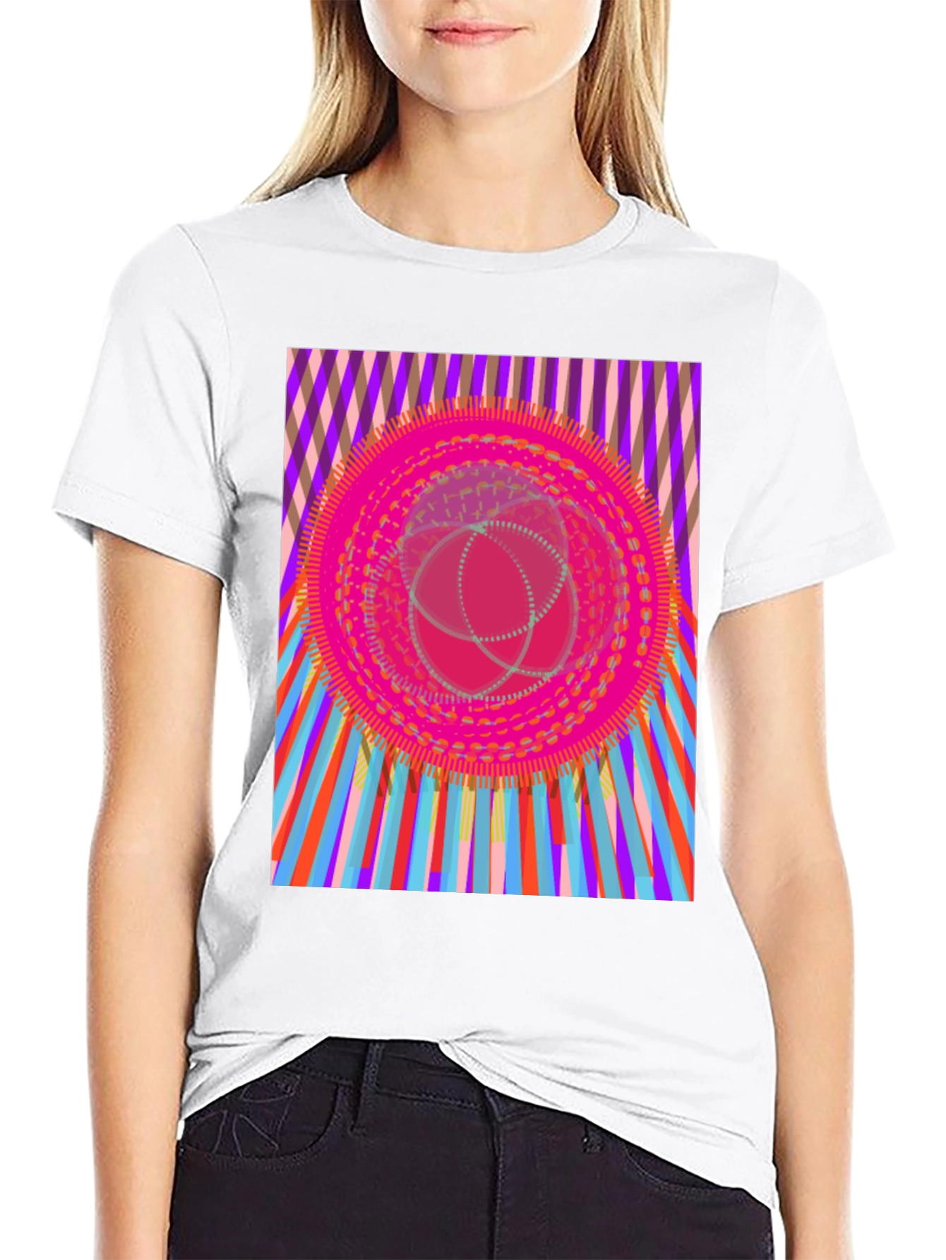 Psychedelic Graphic Print T-Shirt