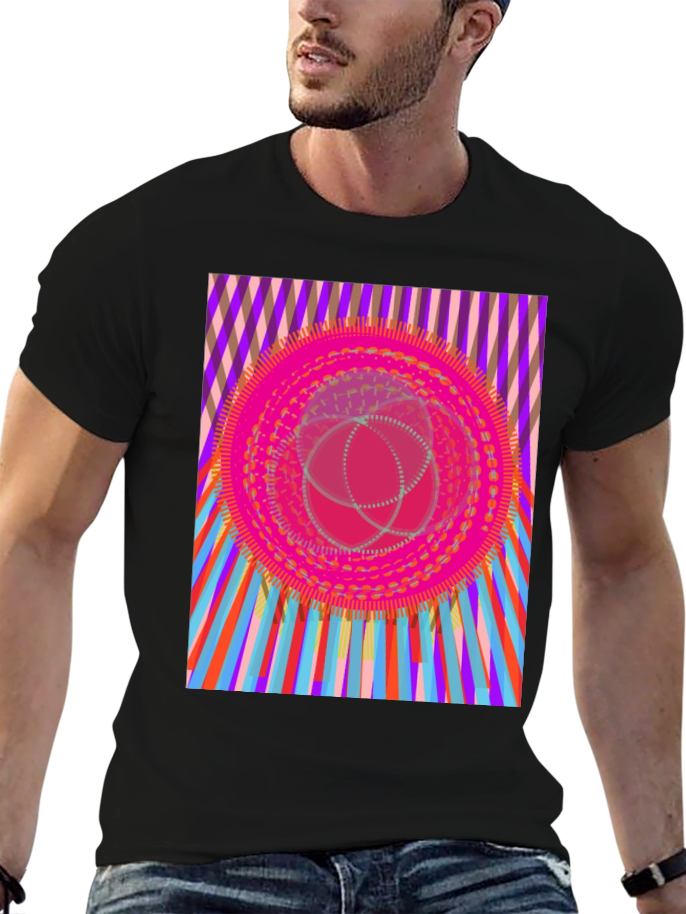 Psychedelic Graphic Print T-Shirt
