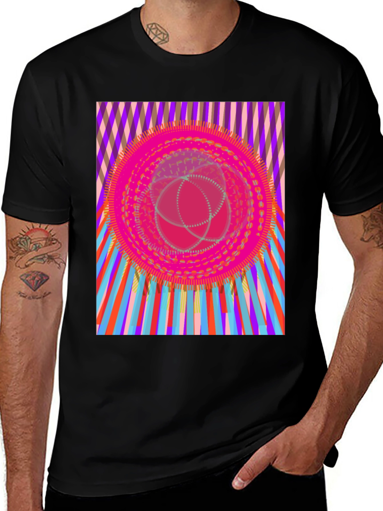 Psychedelic Graphic Print T-Shirt
