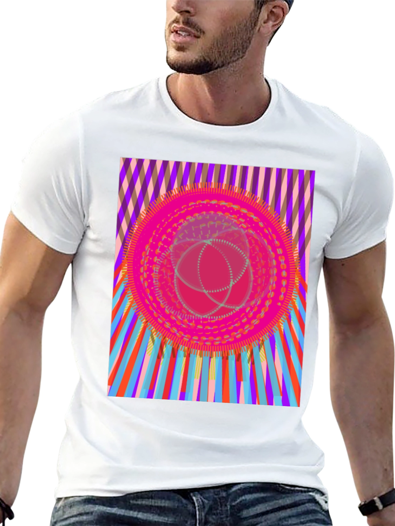 Psychedelic Graphic Print T-Shirt
