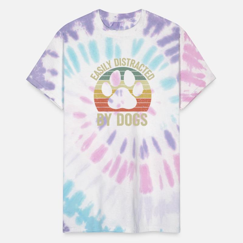 Easily Distracted By Dogs Lover Funny