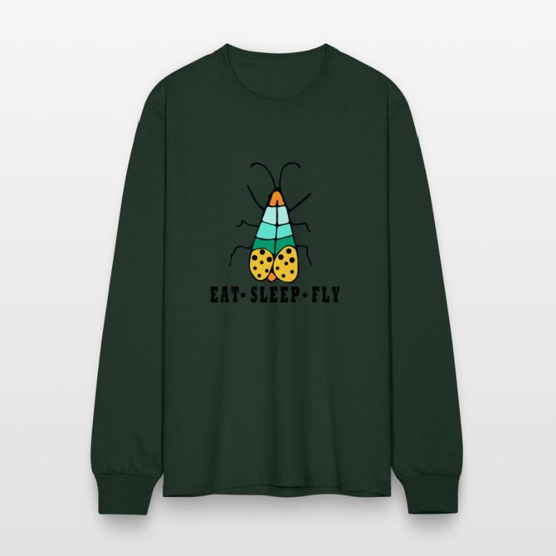 Eat sleep fly insects colorful design
